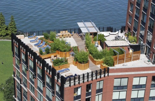 Battery Park City Apartment | Blueground | Battery Park City, rooftop, nr Battery Park