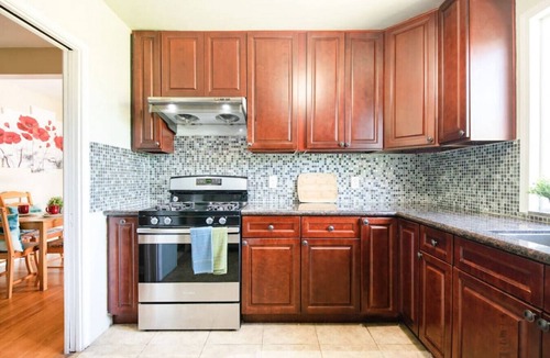 Hacienda Heights House | Bright Bliss Retreat: 3-Bedroom, 1-Bathroom Retreat near LA with High-Speed Internet, Central AC, Full Kitchen, and On-Site Laundry.