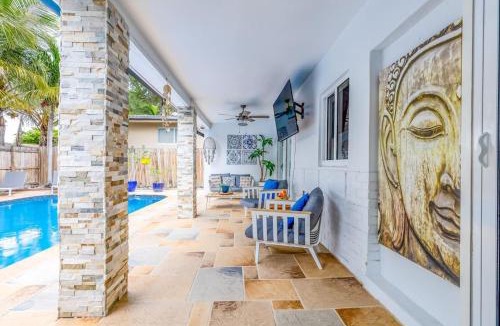 Hallandale Beach Villa | Casa Tropicana - Heated Pool, Game Room & Mins from beach