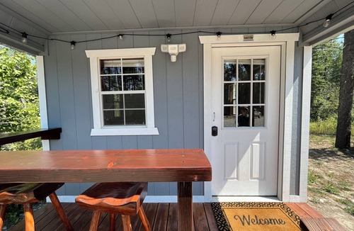 West Glacier Cabin | Casita 1, Tiny Home in Wood Area, 1 Mile From Glacier Entrance- 2 Guests