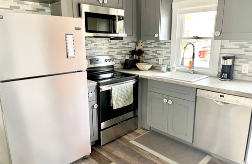 Northwest Harwich House | Charming 1bd, 1ba Cape Cod Cottage on the Rail Trail with an outdoor shower.