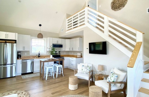 Avon Cottage | Charming 2-bedroom, NEW custom home, linens provided, walk to the beach!