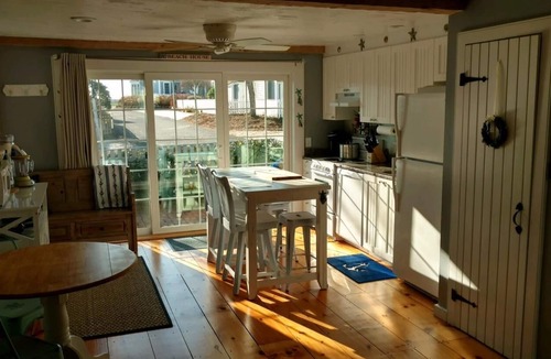 Mashpee House | Charming Cape Cod Oceanview Retreat with A/C, Private Beach & Early Check-In