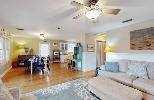Colington Harbour House | Charming retreat with waterfront views, beach access, pool, & private hot tub