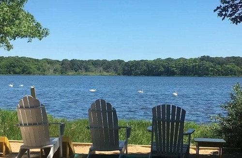 Bass River House | Charming Waterfront Cape Cottage with Private Beach and Beautiful Water Views