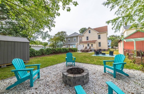 Cape Charles House | Coastal Charmer, Fire Pit & Two Blocks to Beach