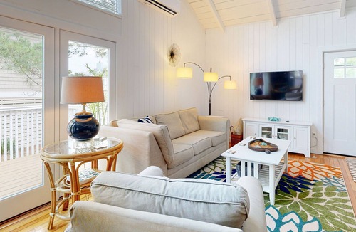 Bethany Beach House | Completely renovated home just steps from beach with charming interior & deck
