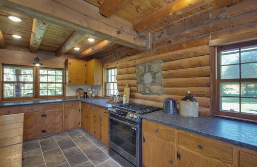 Ruckersville Cabin | Cozy Log Cabin Getaway w/Fire Pit + 3 Acres!