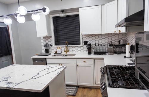 Coraopolis House | Cozy, stylish home renovated basement near the airport!