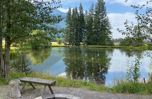 Columbia Falls RV Rental | Creekside Tent at Columbia Mountain Ranch near Glacier National Park