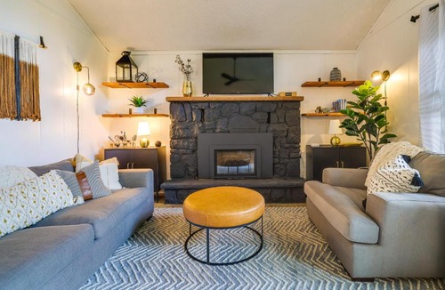 Gouldsboro House | Deck, Fire Pit & Sauna: Big Bass Lake Getaway!