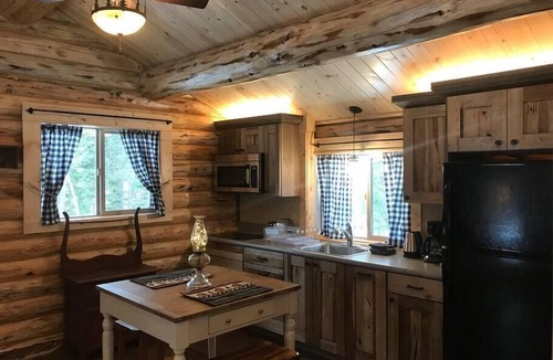 Kila Cabin | Deer Cabin at +WM Ranch Near Glacier National Park, Peaceful log cabin in the woods, yet only 20 min.