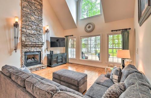 Mount Gilead Villa | Dock & Fire Pit: Mt Gilead Villa on Lake Tillery