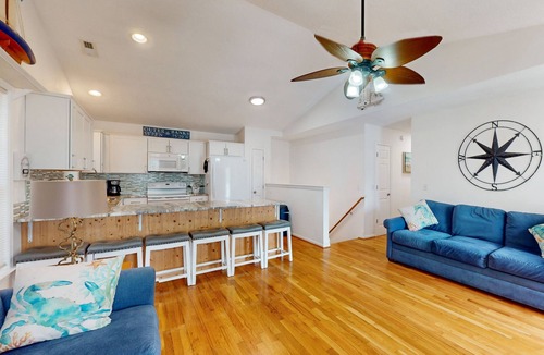 Colington Harbour House | Dog-friendly home with game room, furnished deck, & pool access