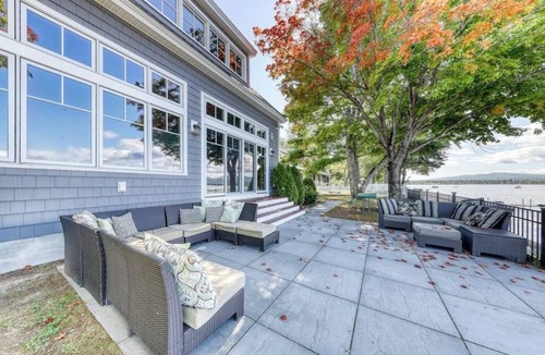 Center Ossipee House | Dog-friendly lakefront home with lake views, firepit, dock, patio, & grill