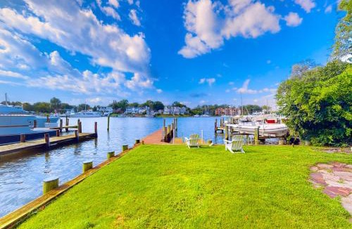 Historic District House | Dog-friendly riverfront home with dock, 2 balconies, waterside patio, & grill