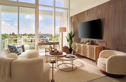 17th Street Causeway Hotel | Elegant Coastal Room w/Plush Comfort + Stunning Marina Setting for Relaxation