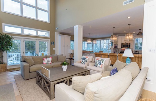 Bethany Beach House | Elegantly designed 4 bed, 4.5 bath home in the exclusive Sandcastle Community of Sea Colony; Private Beach, Community Pools, Fitness, Tennis, Playgrounds, Basketball Courts.
