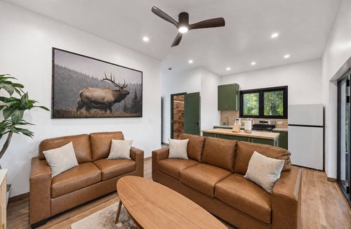 Martin City Cabin | Elk View Cabin/Upscale Cabin Retreat w/Hot Tub, Scenic Views & Wildlife