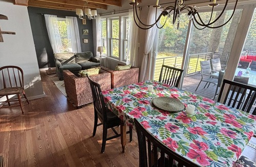 Averill Park House | Enjoy a spectacular view of Burden Lake, NY while relaxing inside or outside.