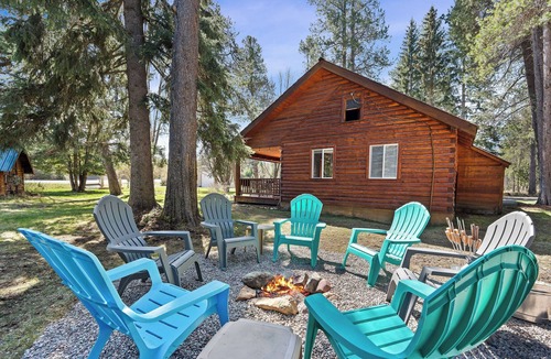Martin City Cabin | Escape to 'Take a Hike,' a chic 250sqft cabin. Newly remodeled with a modern kitchenette, sleek bath, and curated design. The perfect minimalist sanctuary for solo explorers or couples. Fresh, stylish, and ready for your next adventure!"