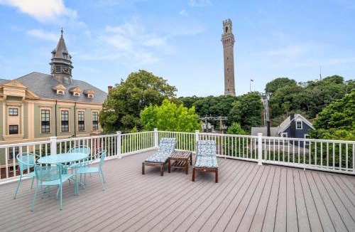 Commercial Street Apartment | Expansive Deck with Waterviews and views of Ptown Monument