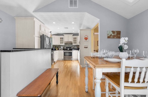 Northwest Harwich House | Family Retreat West Harwich with deck and large backyard