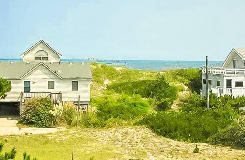 Ocean Sands House | Gertrude's Breakaway - Corolla, Ocean Sands, Ocean View, 45 Yds to Beach, Elevator, Pool, Tiki Bar, Hot Tub