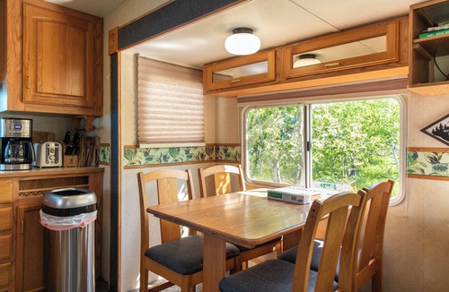 Babb House | Glacier Vista - A Glamping Trailer near Glacier Park. Paradise in the forest.