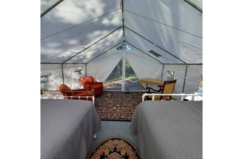 Olney RV Rental | Glamping Wall Tent 8/ 2 Queens