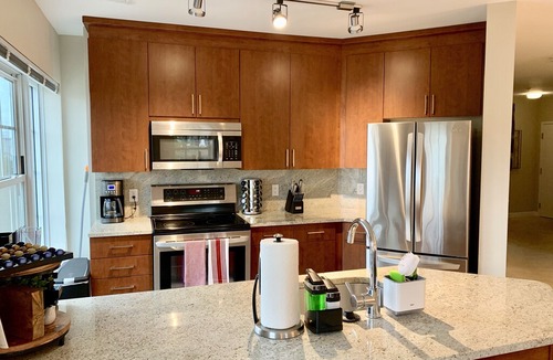 Old Town West Apartment | Gorgeous 2 BR Close to Old Town and 4 Min Walk to Metro With Free Parking
