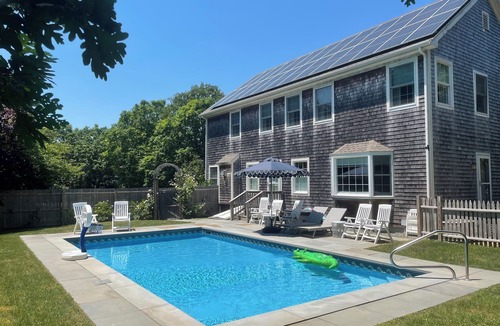 Edgartown House | Gorgeous Edgartown Colonial with Heated Pool, Central Air, Car