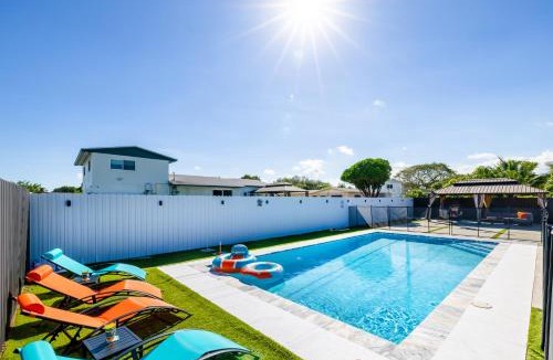 Miami Gardens House | Havana Blue/Pool+Heater/Hard Rock/Gazebo/BBQ