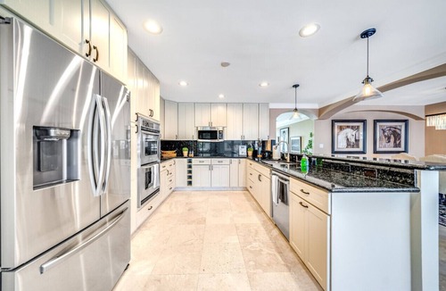 Bermuda Riviera House | Heated Pool+Waterfront! Tiki Hut+1 Mile To Beach!