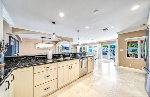 Bermuda Riviera House | Heated Pool+Waterfront! Tiki Hut+1 Mile To Beach!