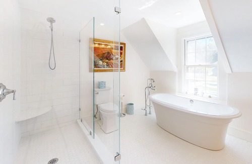 East Sandwich House | Historic Cape home with private pool, tennis court, summer kitchen, & game barn