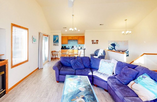 Ocean Sands House | Homey house across from the lake with private pool & hot tub - dog-friendly