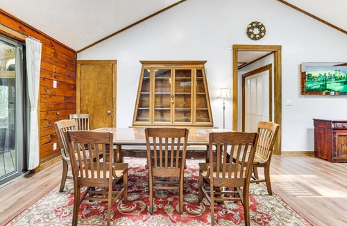 Long Pond House | Hot Tub & Covered Deck! Long Pond Log Cabin