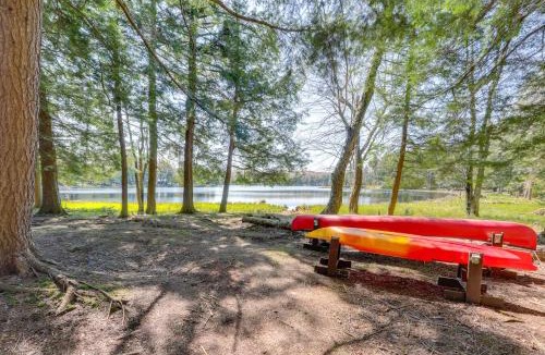 Town of Webb House | Hot Tub & Dock: Waterfront Cabin in Old Forge!