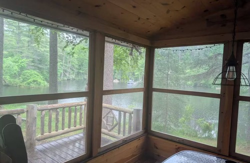 Rainbow Lake House | Idyllic Waterfront Adirondack Camp with Fireplace