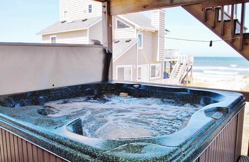 South Nags Head House | Imagine sitting on the deck in the morning watching the dolphins play in the ocean!
