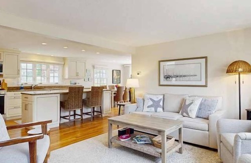 Falmouth House | Inviting duplex with central AC, grill, firepit, & walk to beach