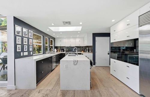 Hollywood Hills West House | LA Hillside Home | Decks & Fire Feature | C&C