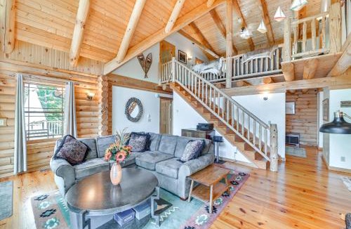 Corinth House | Lakefront Corinth Log Home: Private Dock, Fire Pit