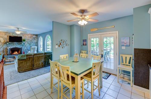 Lakeside Woods House | Lakefront home with boat dock, private firepit & game room - dog-friendly