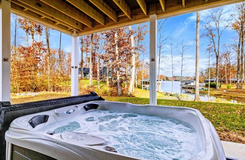 Bumpass House | Lakefront Lake Anna with Cove, Dock, Deck, Hot Tub
