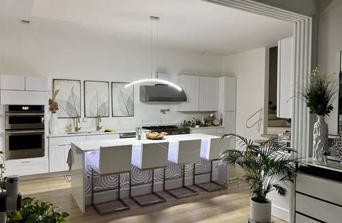 Six Mile House | Lakefront, private dock, outdoor kitchen, movie room, ping pong, pool table, etc