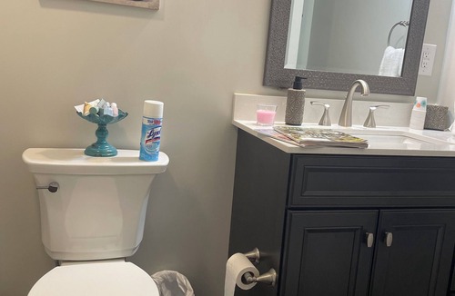 Myrick Estates House | Lakefront - private suite & entrance to one bedroom & private bath- hot tub