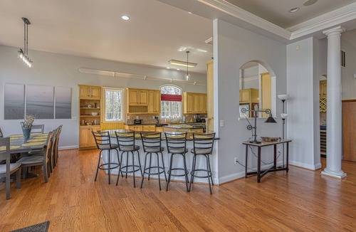 Mineral House | Lakefront stunner with pool, 50' waterslide, hot tub, & dock - dog-friendly