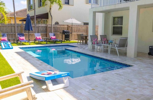 Delray Beach House | Large 8 Beds/4 Bath Heated Pool House Delray Beach